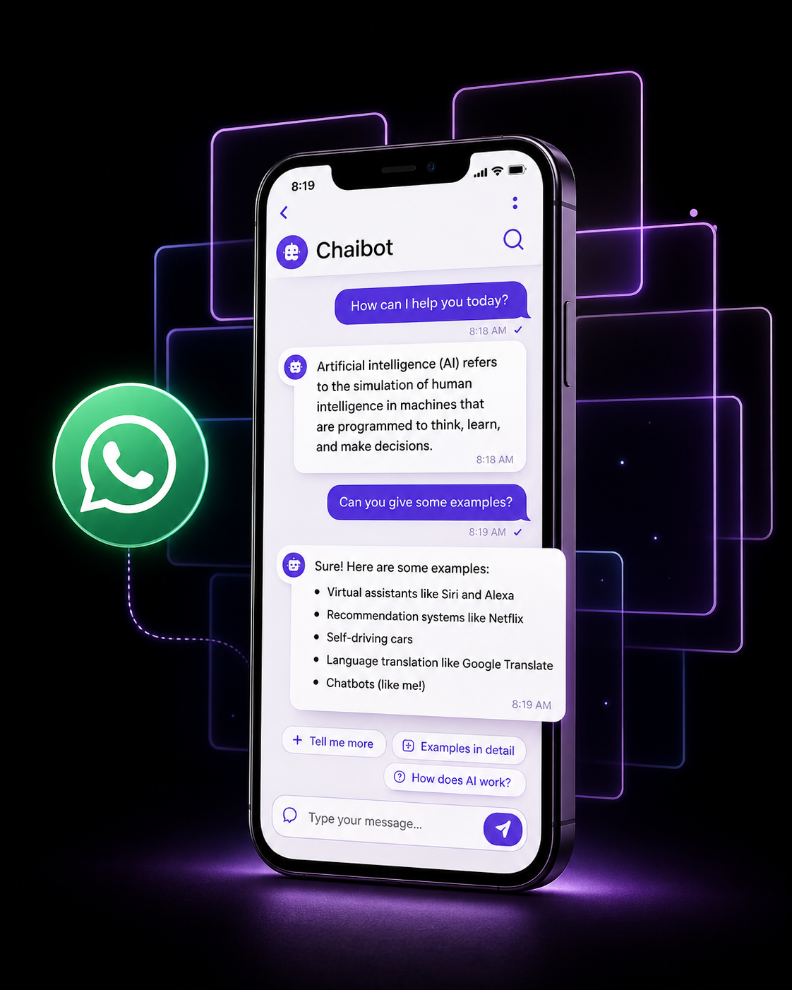 Chatbot UI Mockup